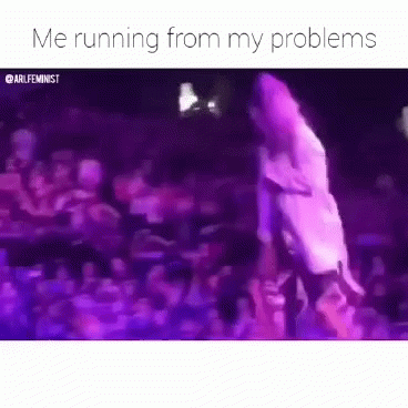 Ariana Grande Problems GIF - Ariana Grande Problems Running From My Issues GIFs