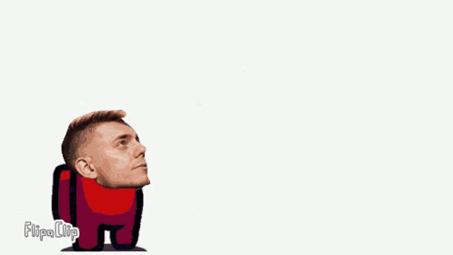 a woman 's face is visible in the middle of a galaxy with the words flipaclip on the bottom right