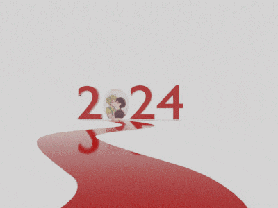 a drawing of a couple kissing is behind the numbers 2022