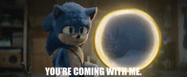 Sonic Movie2 Youre Coming With Me GIF