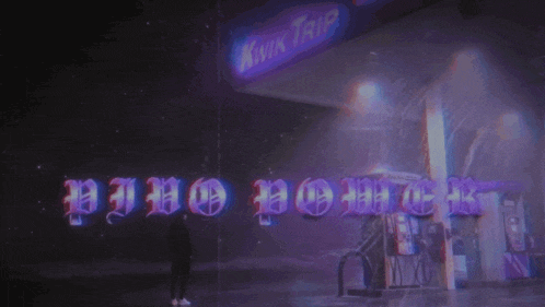 a person stands in front of a kwik trip sign