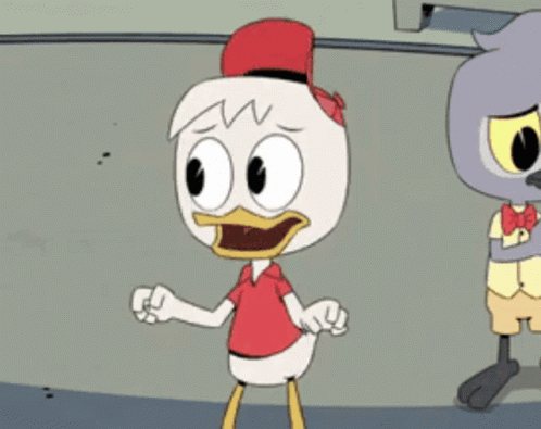 Huey Duck Air Quotes GIF - Huey Duck Air Quotes Finger Quotes GIFs