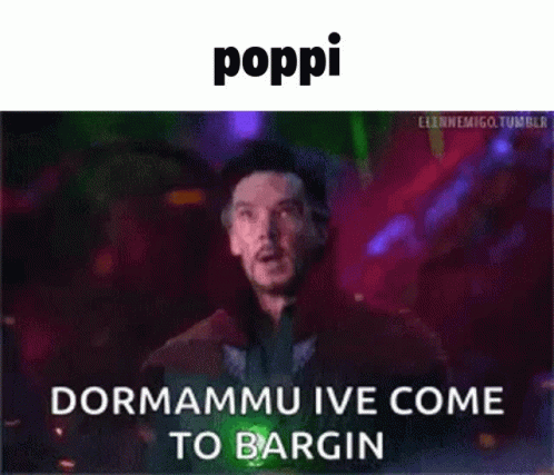 Dormammu Ive Come To Bargain Kinderverse GIF - Dormammu Ive Come To Bargain Kinderverse Poppi GIFs