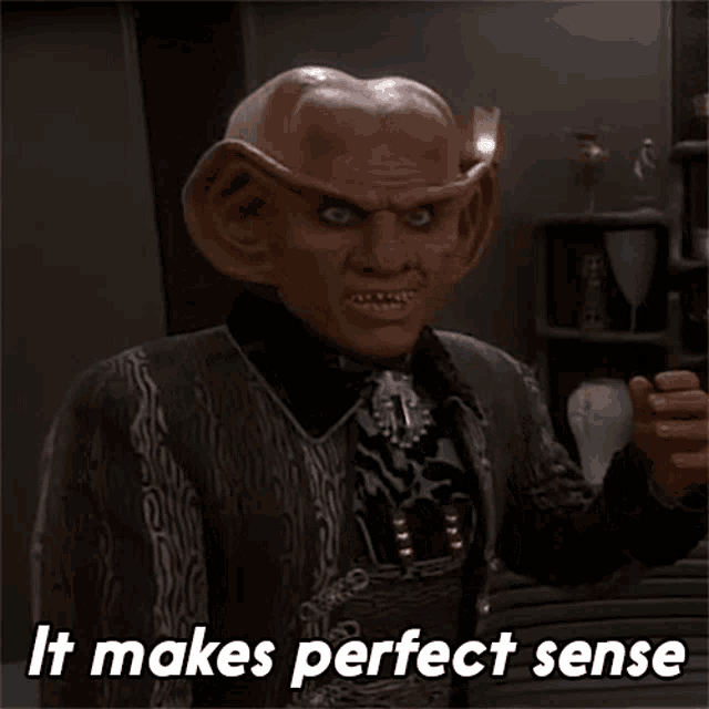 It Makes Perfect Sense Quark GIF - It Makes Perfect Sense Quark Star Trek GIFs