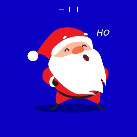 santa claus holding a pink sign that says feliz natal