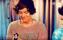 Harry Styles Sad GIF - Harry Styles Sad One Direction GIFs