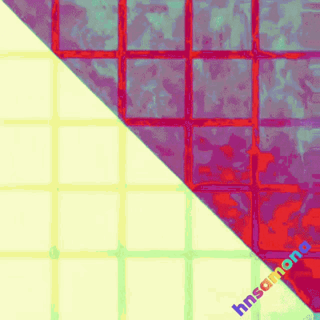 a colorful background with the word hnsam on the corner
