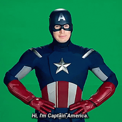 Captain America Hi GIF - Captain America Hi Smile GIFs