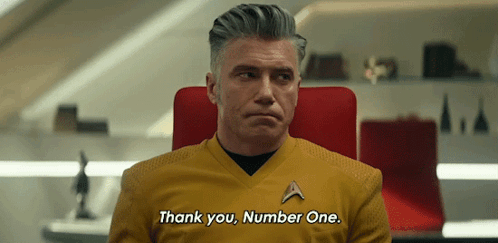 Thank You Number One Captain Christopher Pike GIF - Thank You Number One Captain Christopher Pike Anson Mount GIFs