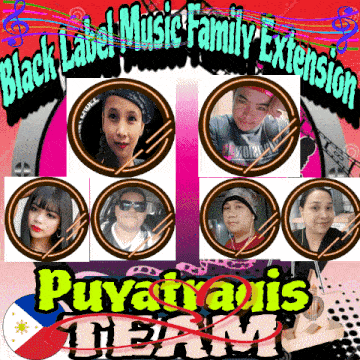 a black label music family extension poster with a collage of photos