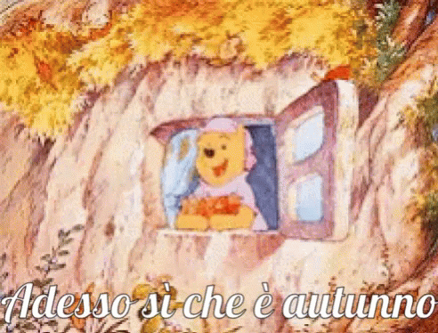 Autunno Winnie The Pooh GIF - Autunno Winnie The Pooh Foglie Secche GIFs