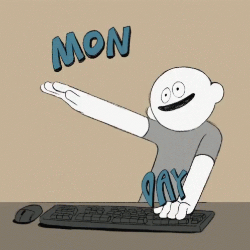 Monday Back To Work GIF - Monday Back To Work Typing GIFs