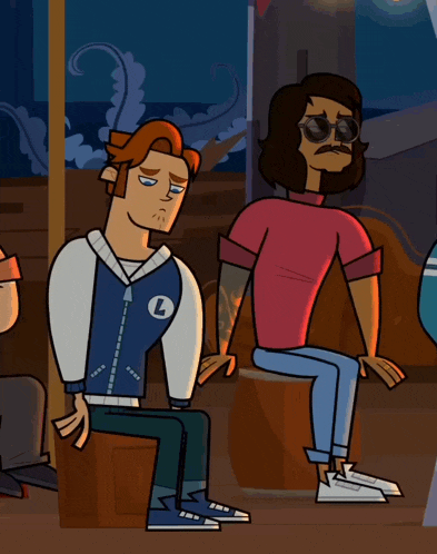 a cartoon character with the letter l on his sweatshirt