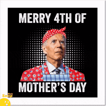 merry 4th of mother 's day is written on the poster