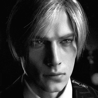 a close up of a man 's face with the name jess lsk written below it