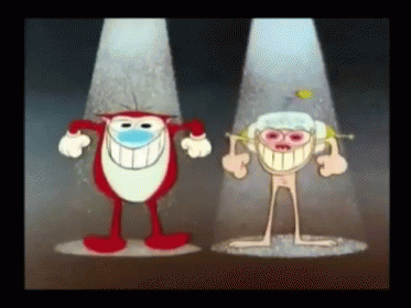 Ren & Stimpy Happy Happy Joy Joy GIF - Cartoon 90s Ren GIFs