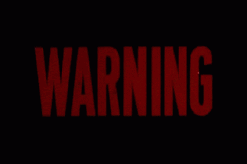 Warning Black GIF - Warning Black Red GIFs