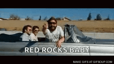 a man with a beard is driving a car with other people .