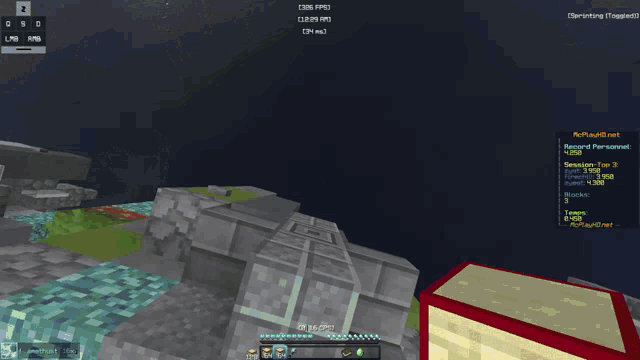 a screenshot of a minecraft game shows a few players and a few messages