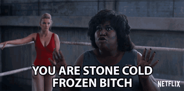 You Are Stone Cold Frozen Bitch Weak GIF - You Are Stone Cold Frozen Bitch Bitch Weak GIFs