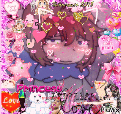 a picture of a girl with the words princess memories made with love on the bottom