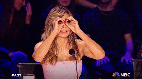 Trying To See It Clearly Heidi Klum GIF - Trying To See It Clearly Heidi Klum America'S Got Talent GIFs