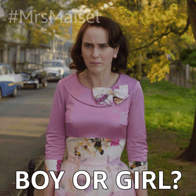 Boy Or Girl Miriam Maisel GIF - Boy Or Girl Miriam Maisel Rachel Brosnahan GIFs