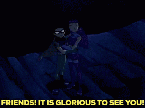 Teen Titans Starfire GIF - Teen Titans Starfire Friends It Is Glorious To See You GIFs