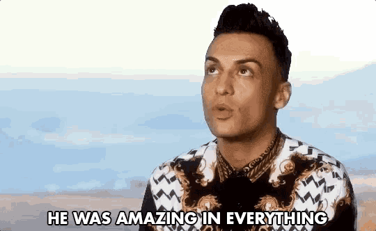 a man says he was amazing in everything in a video