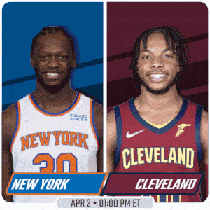 New York Knicks Vs. Cleveland Cavaliers Pre Game GIF - Nba Basketball Nba 2021 GIFs