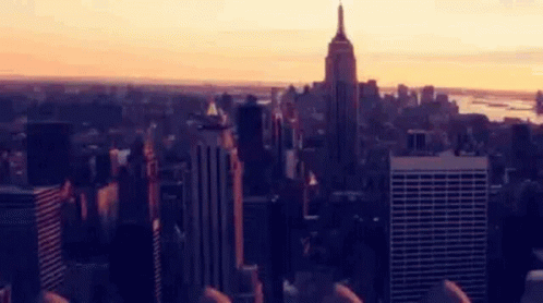 New York City Skyline GIF - New York City Skyline Night Lights GIFs
