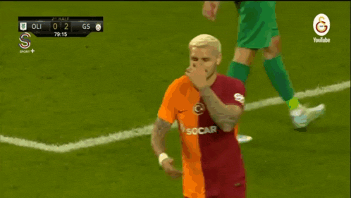 a soccer game is being played on a field with a youtube logo in the corner