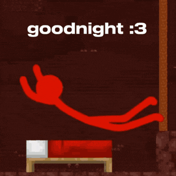 a pixel art drawing of a ghost and the words goodnight 3