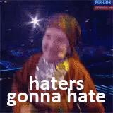 Hater Haters GIF - Hater Haters Eurovision GIFs