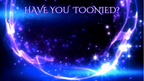 a purple and blue background with the words have you toonied