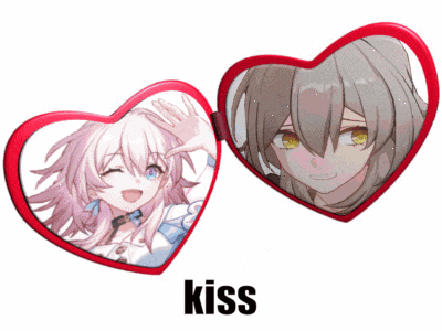 a couple of heart shaped glasses with the word kiss on the bottom