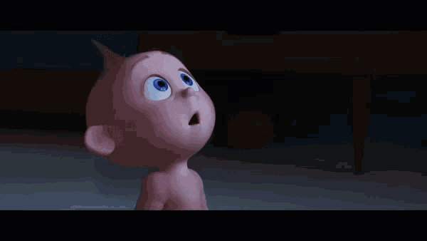 a cartoon character with a surprised look on his face from the movie the incredibles 2
