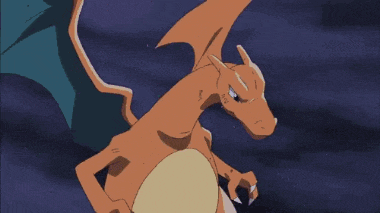 a cartoon of a dragon being eaten by a purple monster