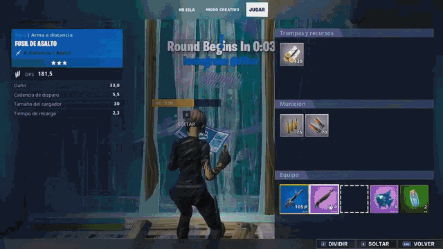 a video game screen shows a round begins in 0.02 seconds