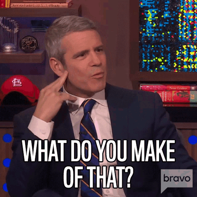 What Do You Make Of That Andy Cohen GIF - What Do You Make Of That Andy Cohen Watch What Happens Live GIFs
