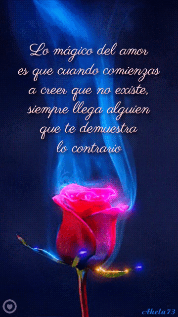 a picture of a rose with a quote in spanish on it
