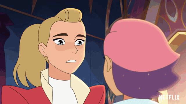 a close up of a cartoon character with netflix written in the corner