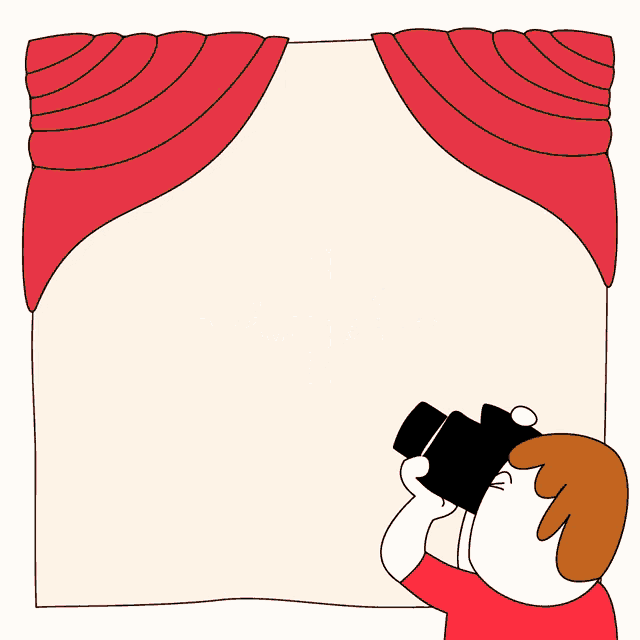 a cartoon of a person taking a picture of a sign that says fibra + movil