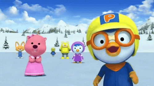 Pororo The Little Penguin Yay GIF - Pororo The Little Penguin Yay Excited GIFs