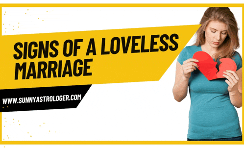 a woman is holding a broken heart with the words signs of a loveless marriage