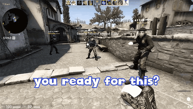 a screen shot of a video game with the words you ready for this