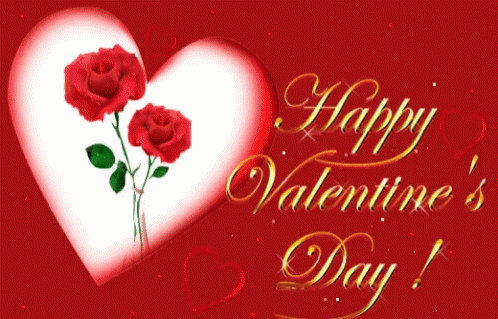 Happy Valentines Day Roses GIF - Happy Valentines Day Roses Greetings GIFs