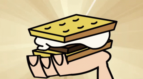 Johnny Test S Mores GIF - Johnny Test S Mores National Smore Day GIFs
