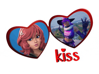 a picture of a girl in a purple outfit with the word kiss below it