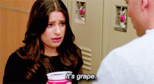 Glee Rachel Berry GIF - Glee Rachel Berry Its Grape GIFs